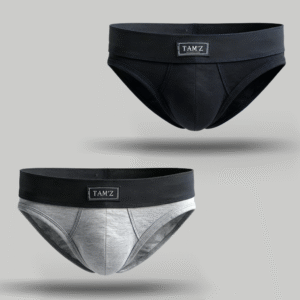 Brief Blk & Grey - Set (2 Pcs)