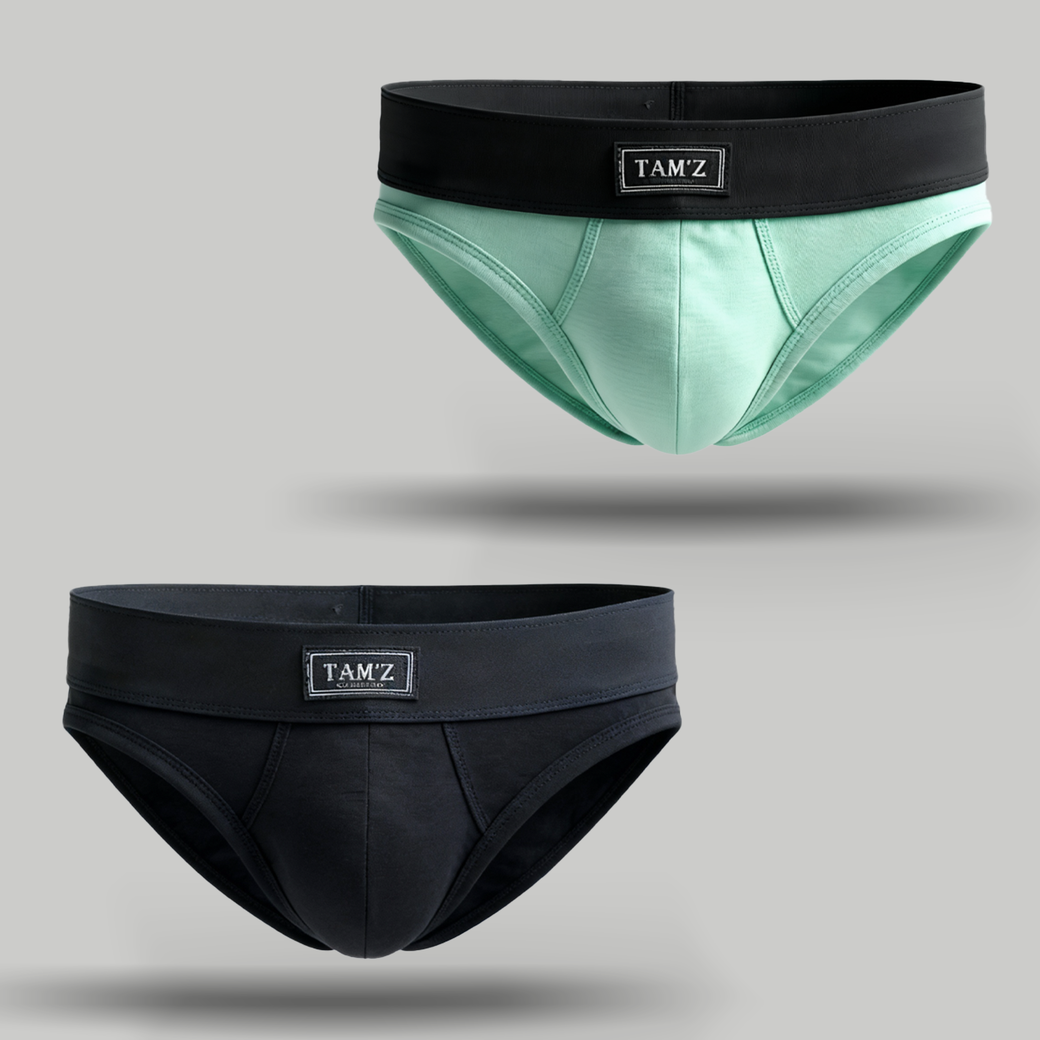 Brief Mint & Blk- Set (2 Pcs)