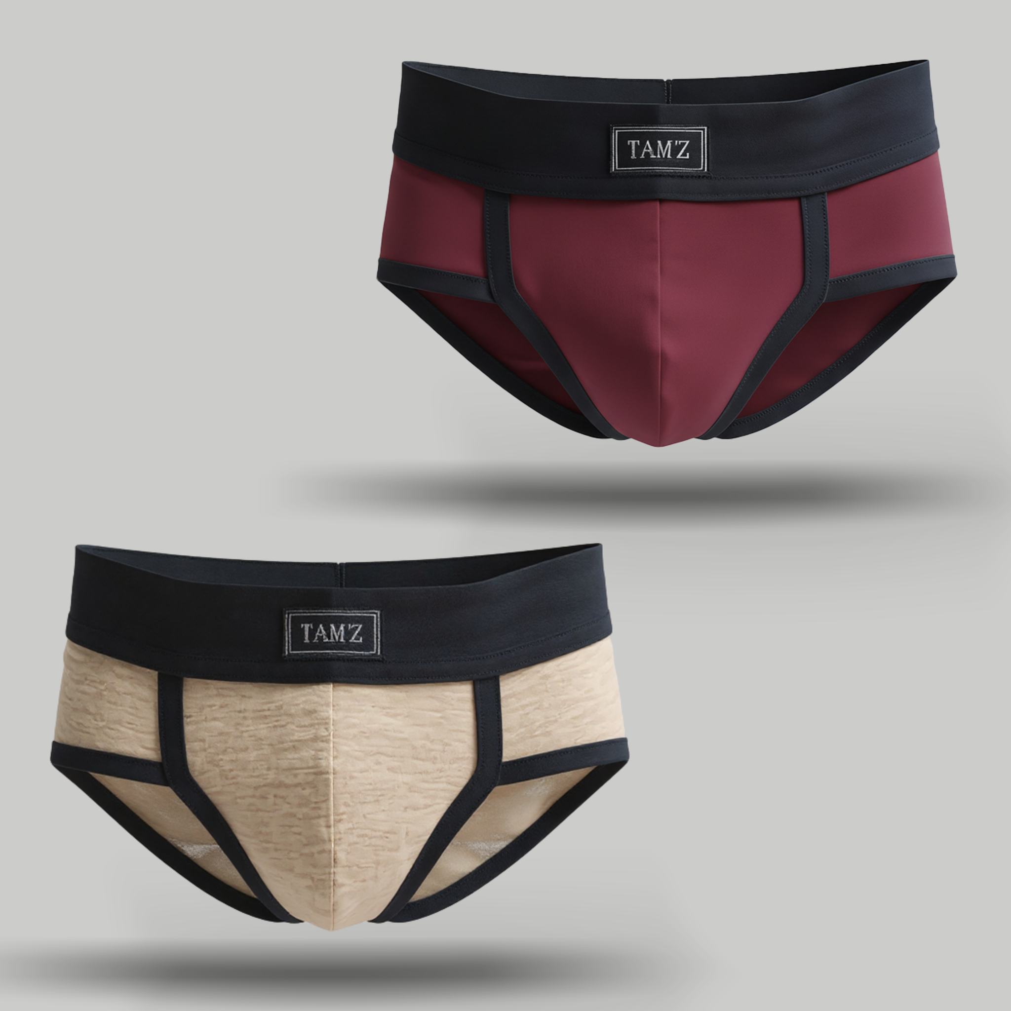 Trunk Beige & Maroon - Set (2 Pcs)