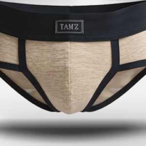 TAMZ Smoky Trunk men’s underwear with Beige and soft black waistband