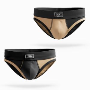 Briefs - Blk & Gold - Set (2 Pcs)