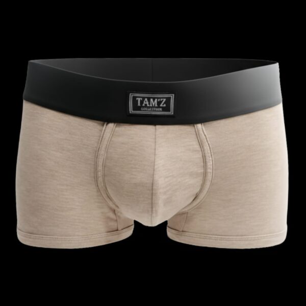 Men’s Premium Boxer Short Beige Underwear Cotton Lycra