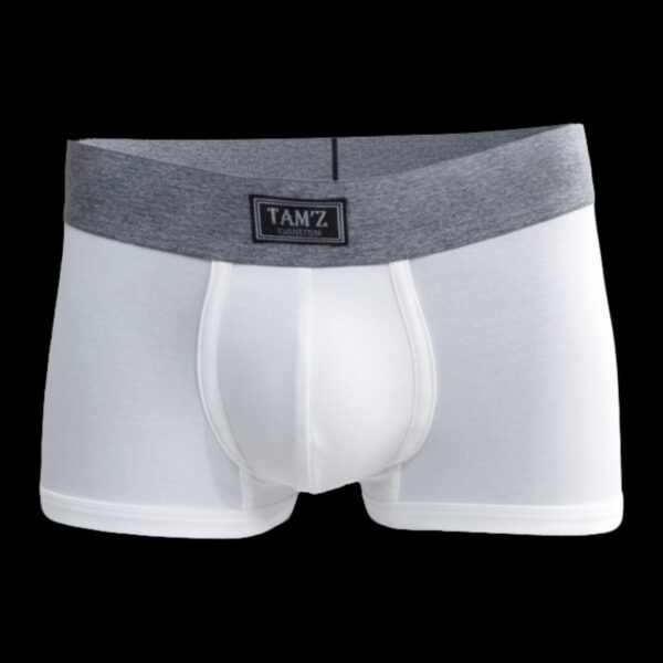 Men’s Premium Boxer Short White Underwear Cotton Lycra