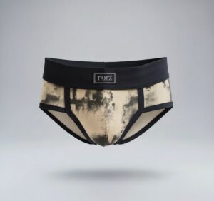 TAMZ Smoky Trunk men’s underwear with black smoky pattern and soft black waistband