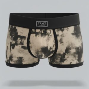 TAMZ Smoky Boxer menβs underwear with black smoky pattern and soft black waistband